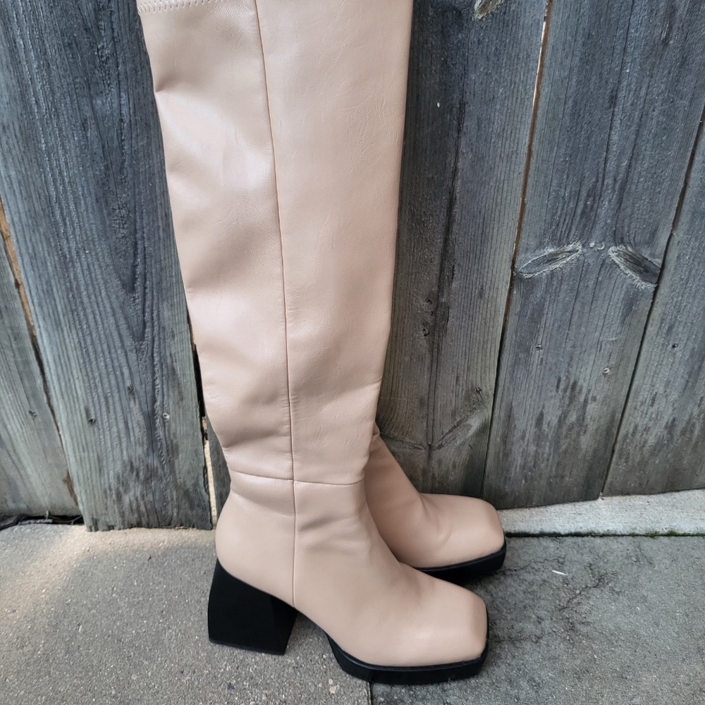 jeffrey campbell knee-high boots size 10 - Picture 1 of 4